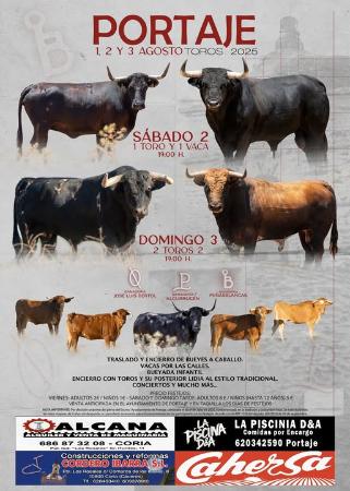 Imagen Cartel Oficial Toros Portaje 2025
